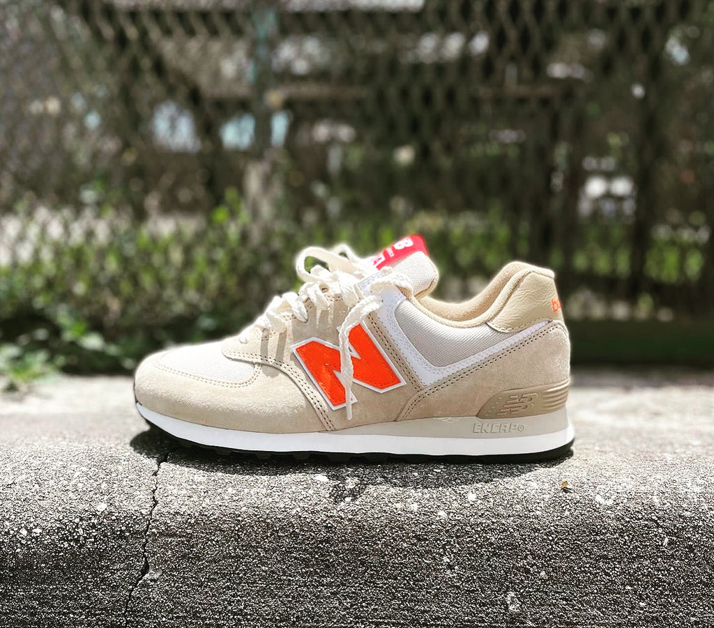 new Ba1an*e classic nude white orange