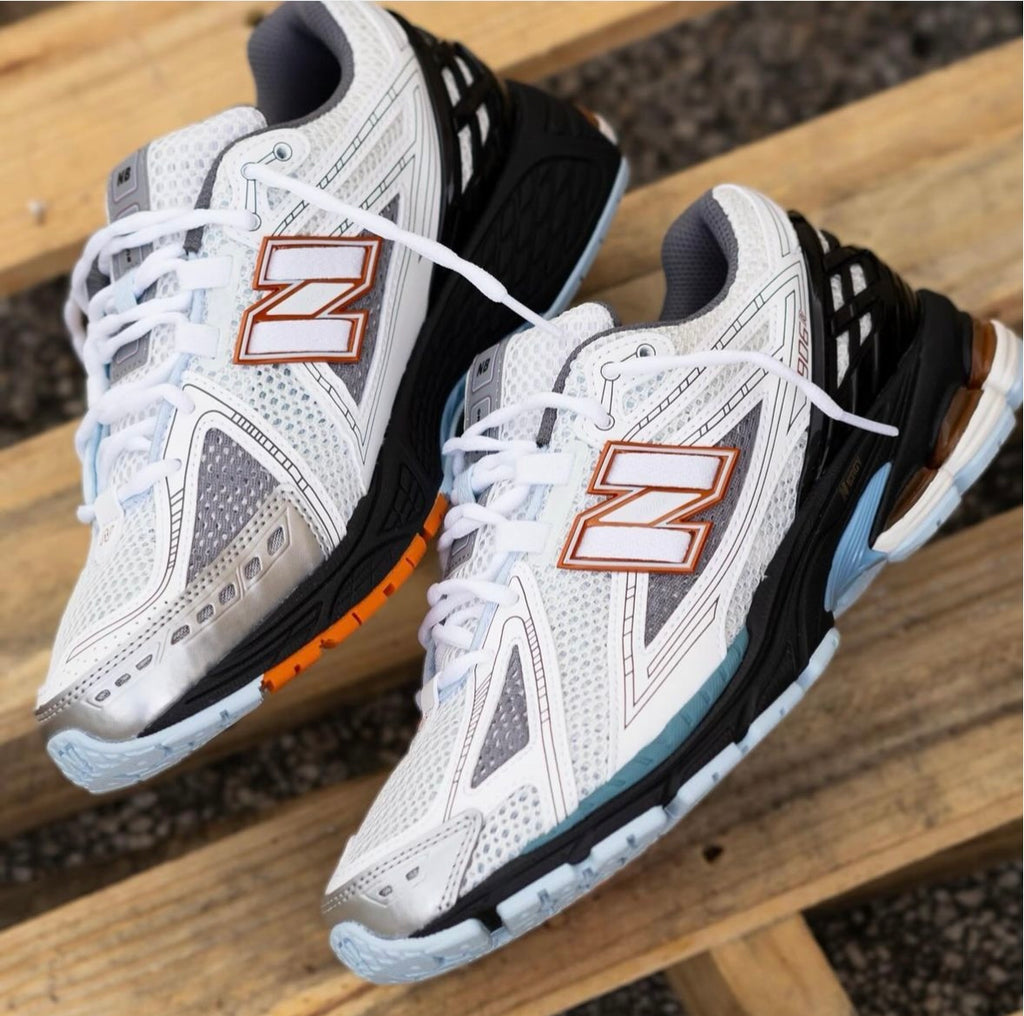 new Ba1an*e 1906 trainers white black orange