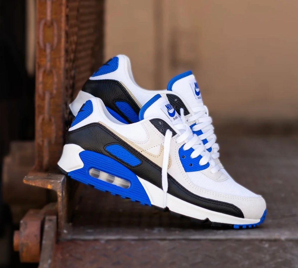 NIKE AIR MAX 90 WHITE BLACK ROYAL NUDE