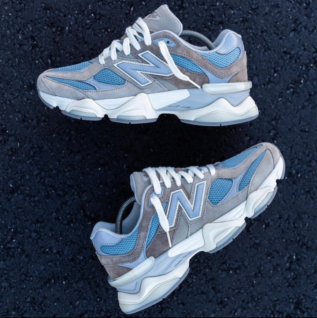 new Ba1an*e x trainer grey brown blue