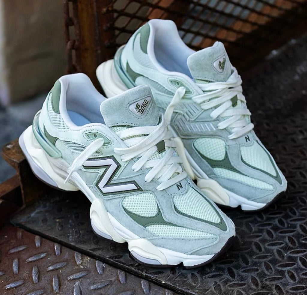 new Ba1an*e  x trainers white grey army green