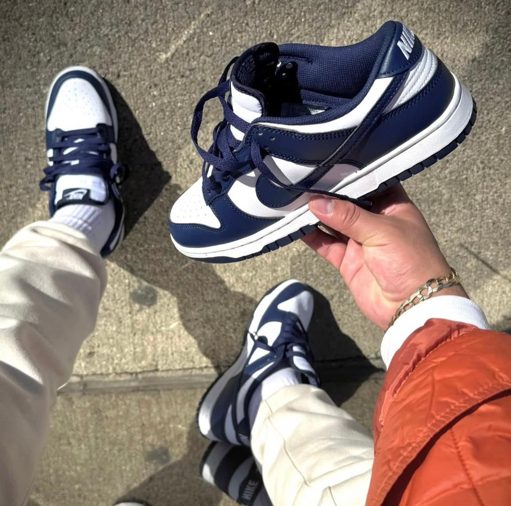 NIKE DUNK LOW WHITE NAVY