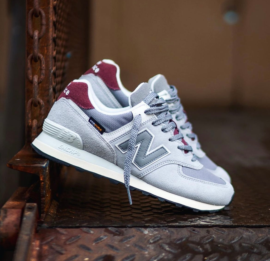 new Ba1an*e classic grey maroon