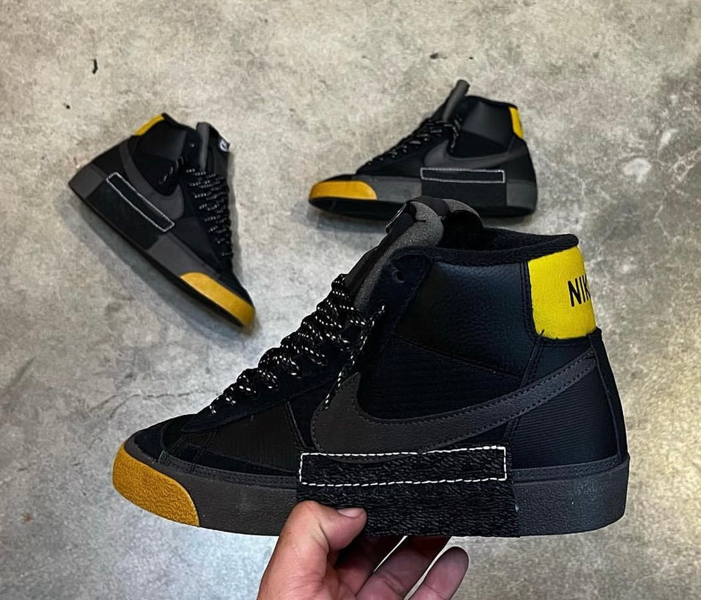 NIKE BLAZER HIGH BLACK GUM GOLD