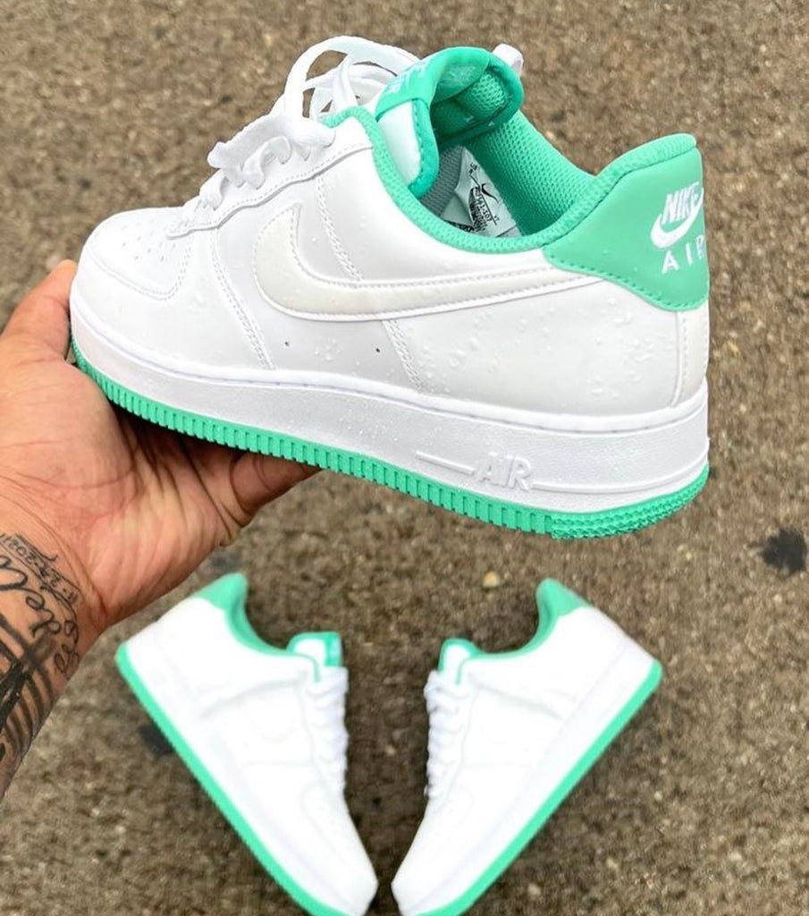 nike air force 1 white mint botT0m