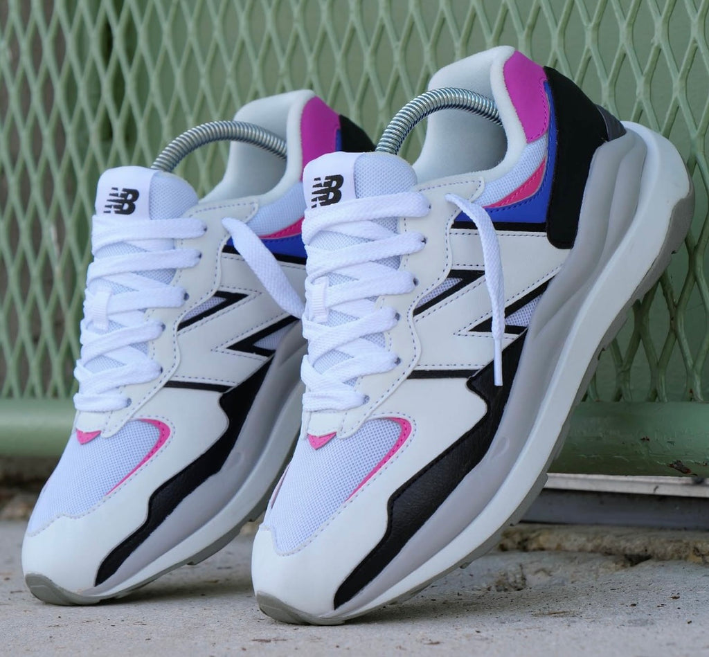 new Ba1an*e trainer white grey violet raspberry