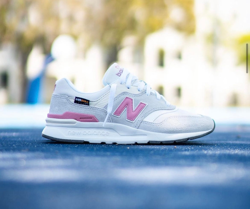 new Ba1an*e trainer grey pink