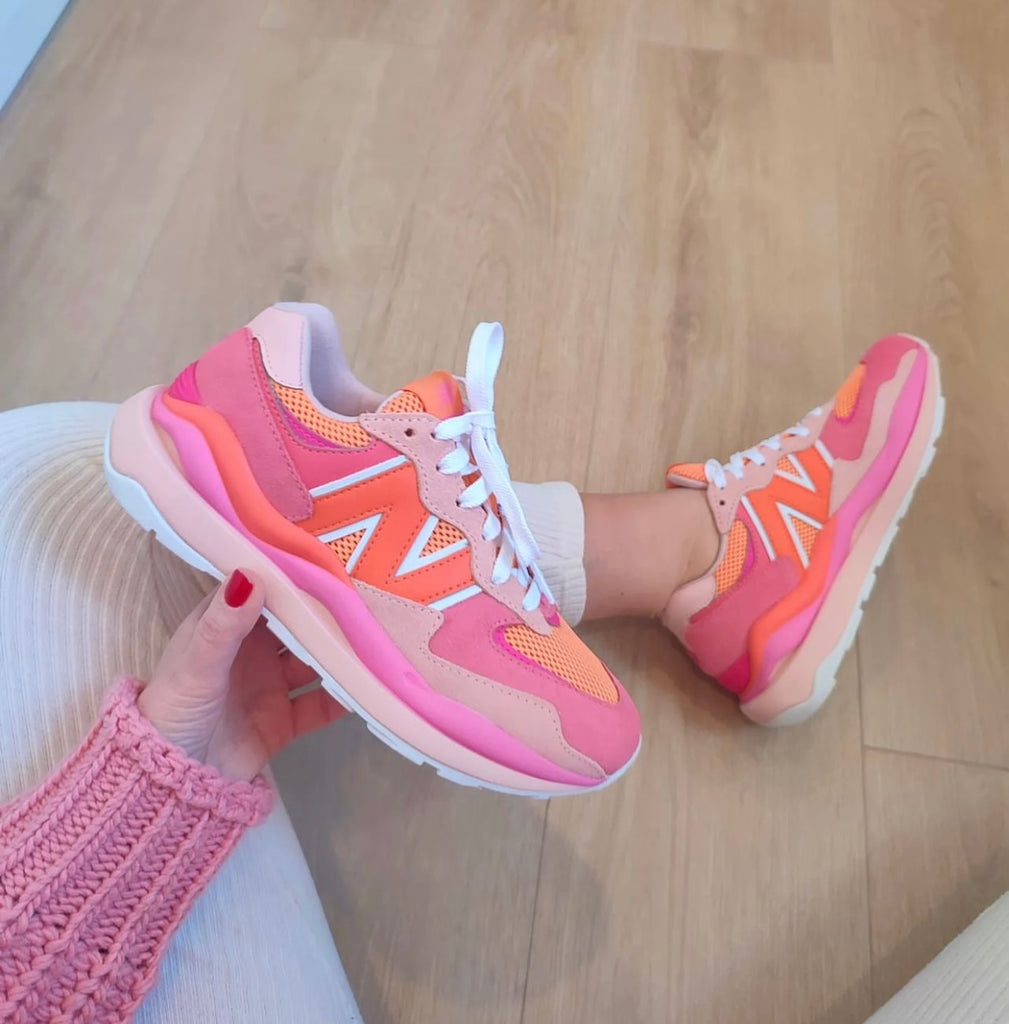 new Ba1an*e trainer pink orange